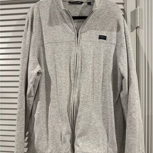 Travis Mathew sz XL Light Gray Sweatshirt Material zip up Jacket